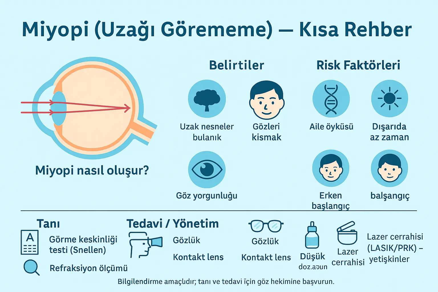 Miyop Nedir? Belirtileri ve Tedavi Yöntemleri