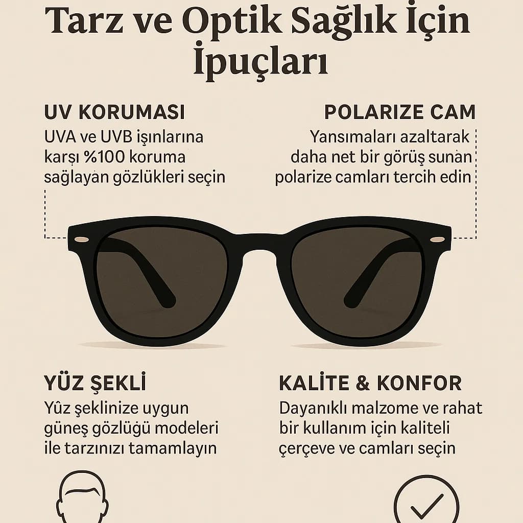 En İyi Güneş Gözlüğü Seçimi: Tarz ve Optik Sağlık İçin İpuçları